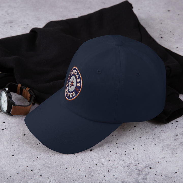 Compass Coffee Classic Dad Hat in Navy