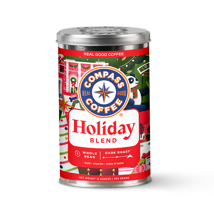 Compass Coffee DC Holiday Blend Dark Roast whole bean